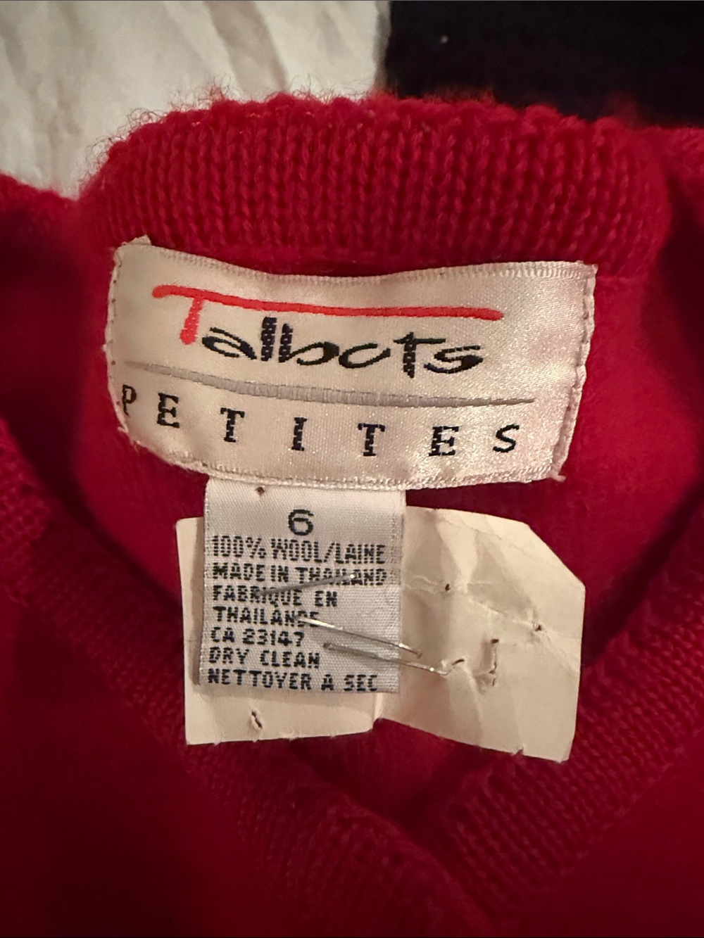 Talbots Red Button-Front Knit Blazer - Picture 9 of 9